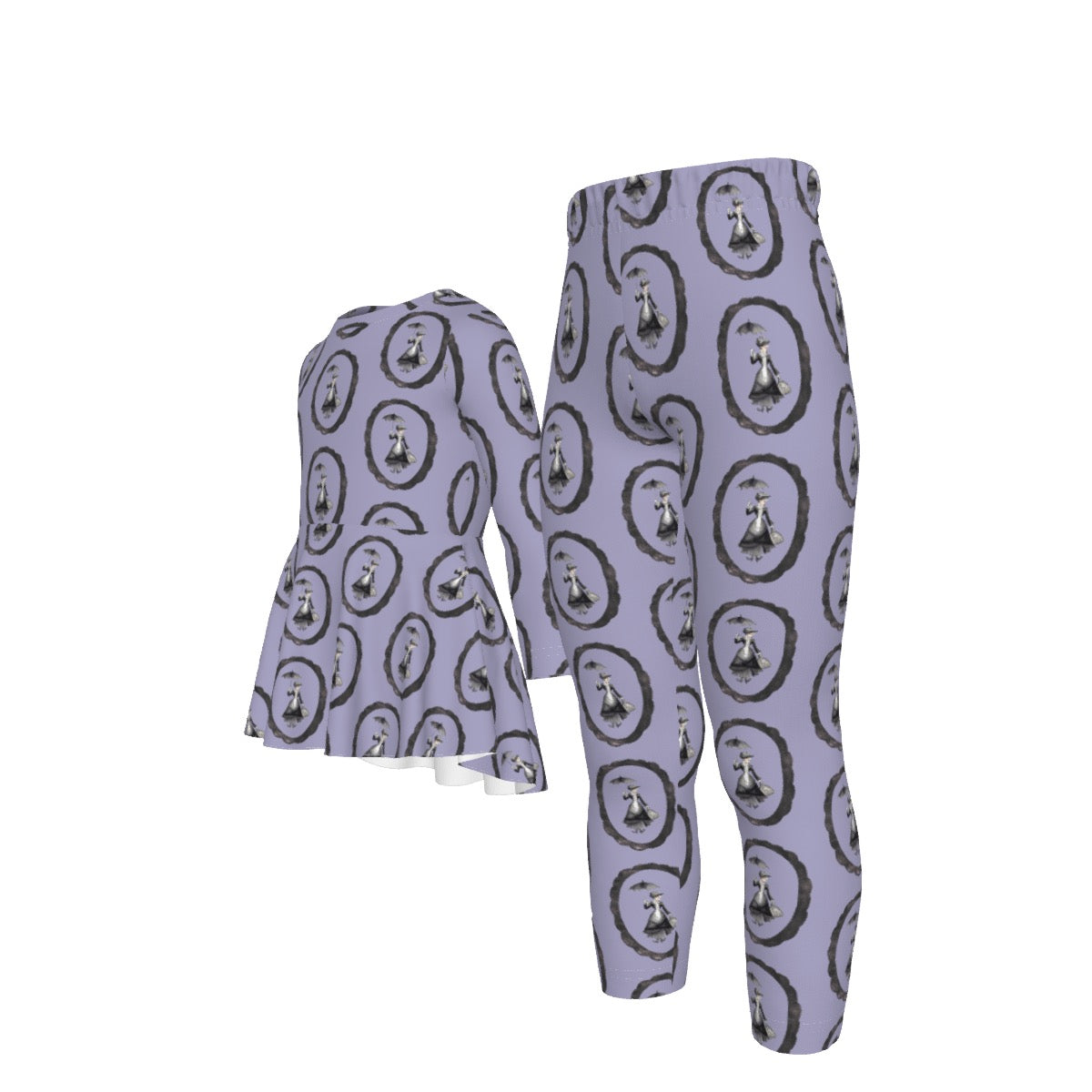Mary Frame Girls LS Pants Set