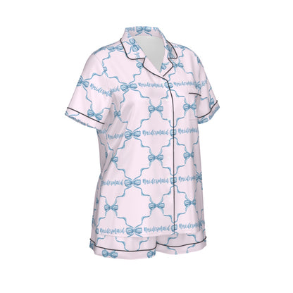 Bridesmaid Women's Pajama Set With Short Sleeve