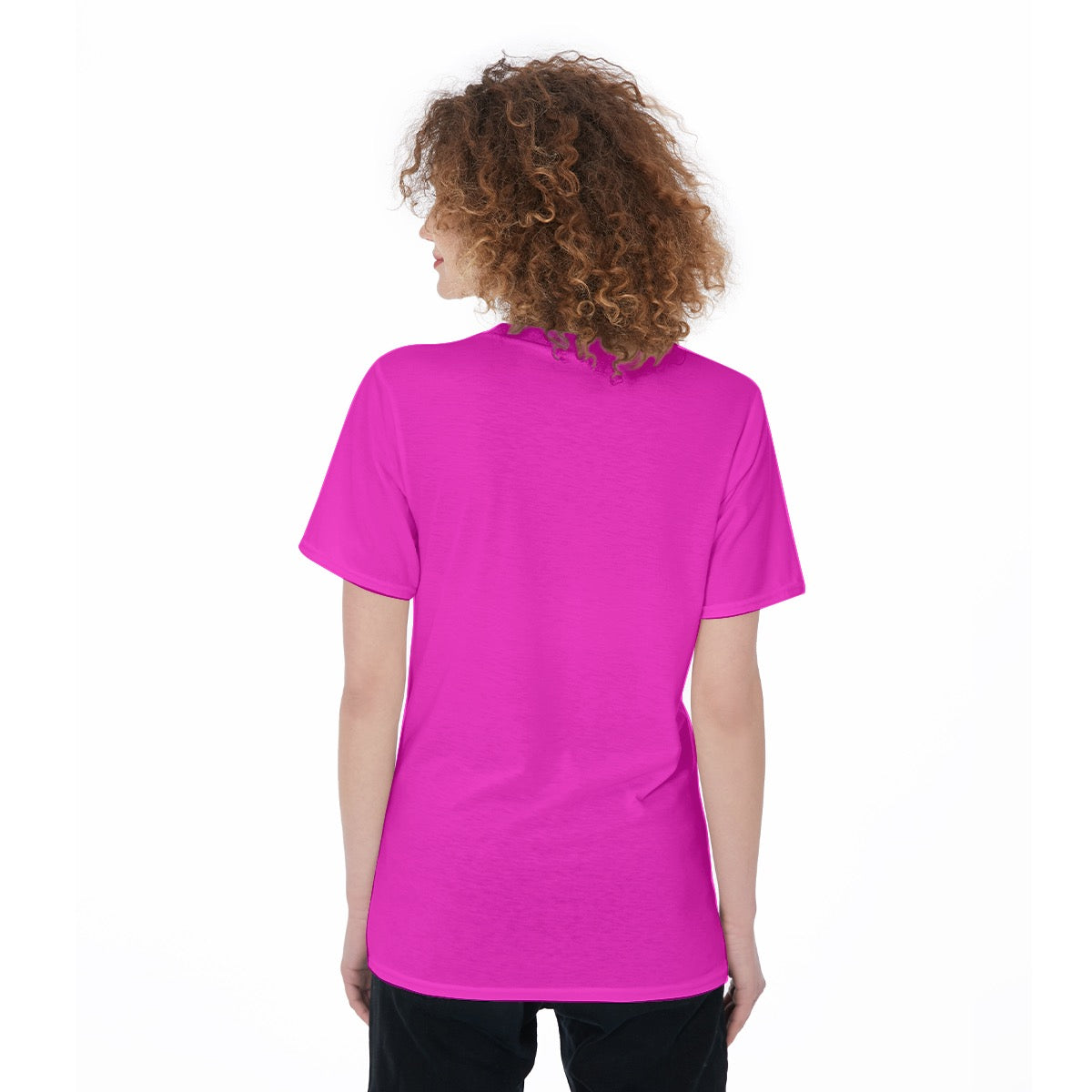 I Just Hope Both Teams Have Fun [hot pink] Women's O-Neck T-Shirt|180 GSM Jersey