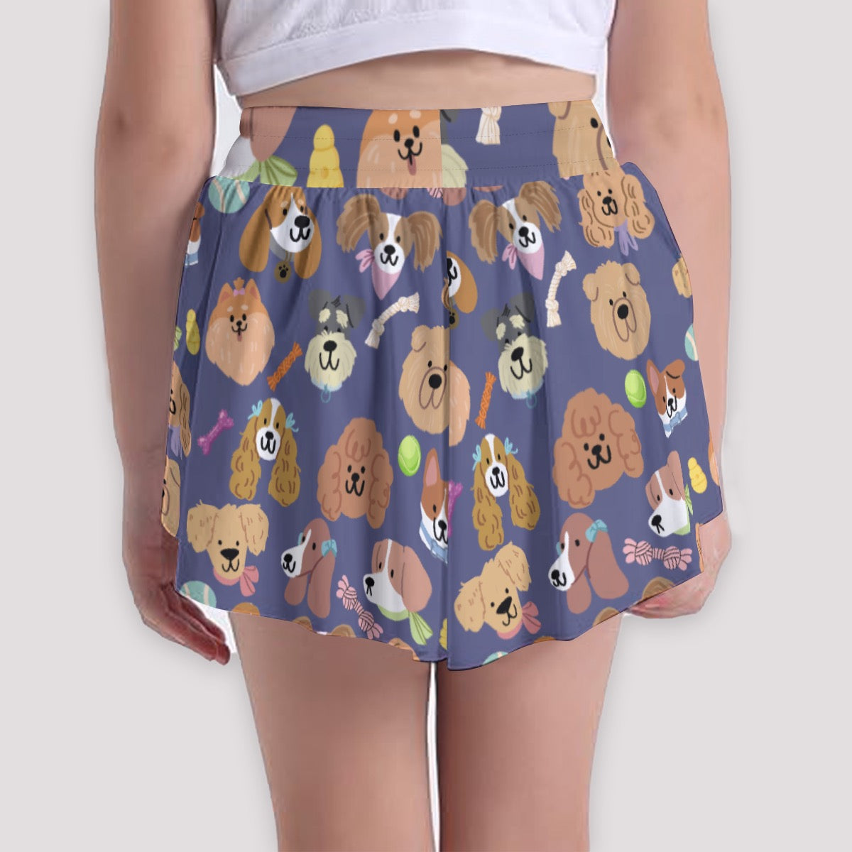 Playful Pups Girls' Sports Culottes