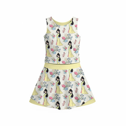 The Honorable Princess Girl's Sports Tank & Skort Set