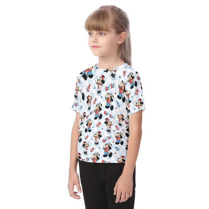 Checkered Cruising MM Kid's Raglan Sleeve T-shirt