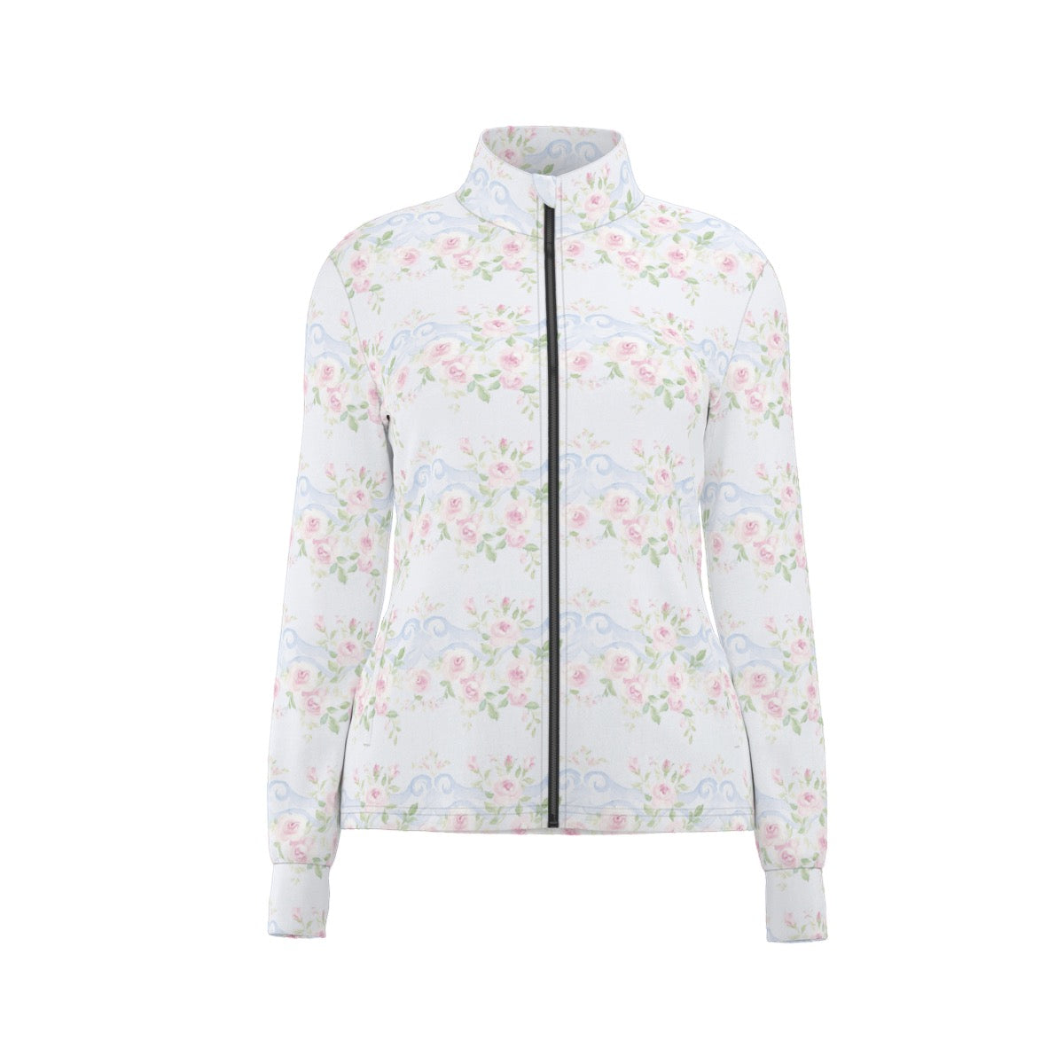 Grandmillenial Roses Women's Long Sleeve Thumbhole Jacket