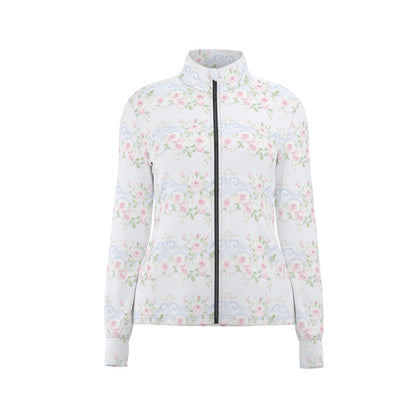 Grandmillenial Roses Women's Long Sleeve Thumbhole Jacket
