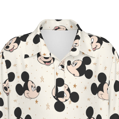 Gold Star Mickey Polo Collar Jersey |210GSM