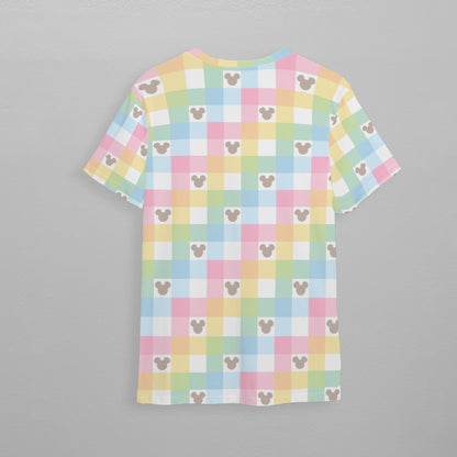 Pastel Gingham MM Children's Athletic T-Shirt