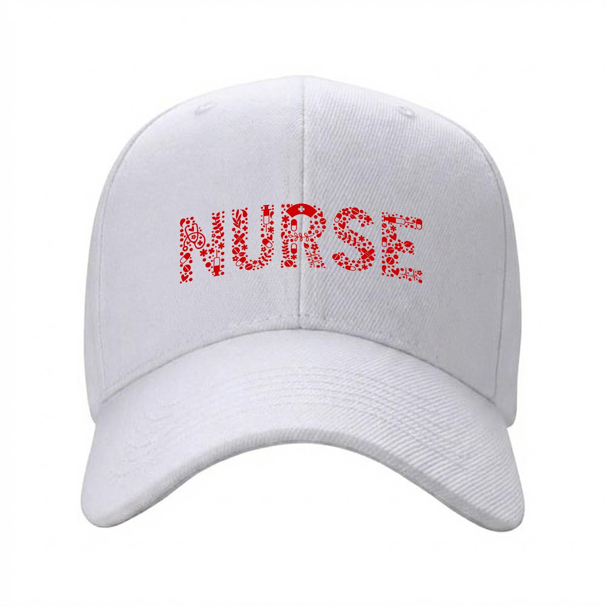 Nurse Icon Curved Brim Baseball Cap