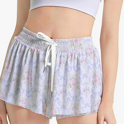 Grandmillenial Ribbon Women's Sport Skorts With Pocket