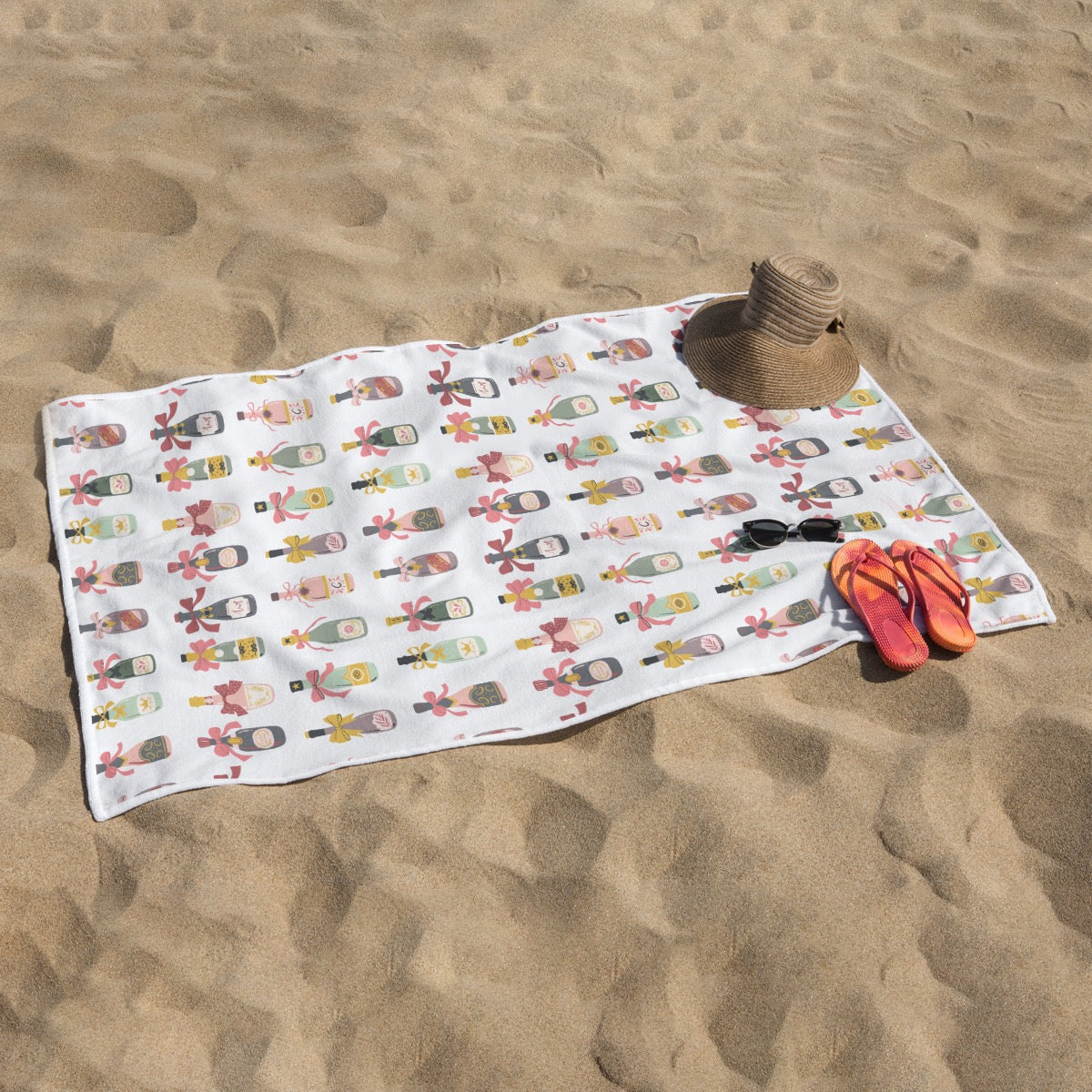 Champagne Bottle Towel
