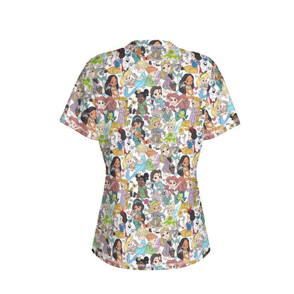 Young Princesses Women's Round Neck Yoga Top|210GSM
