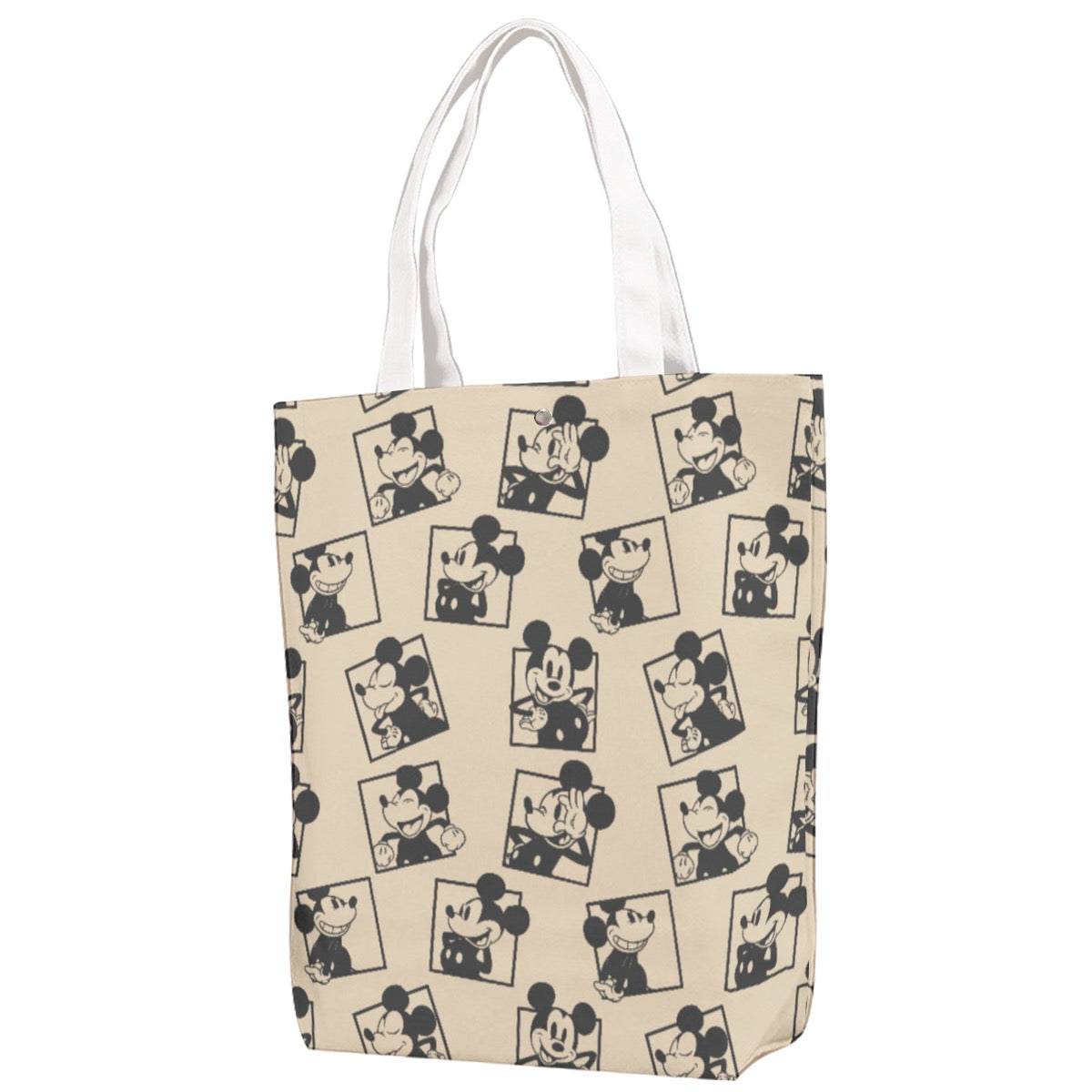 Vintage MM Squares Canvas Bag With Shoulder Strap