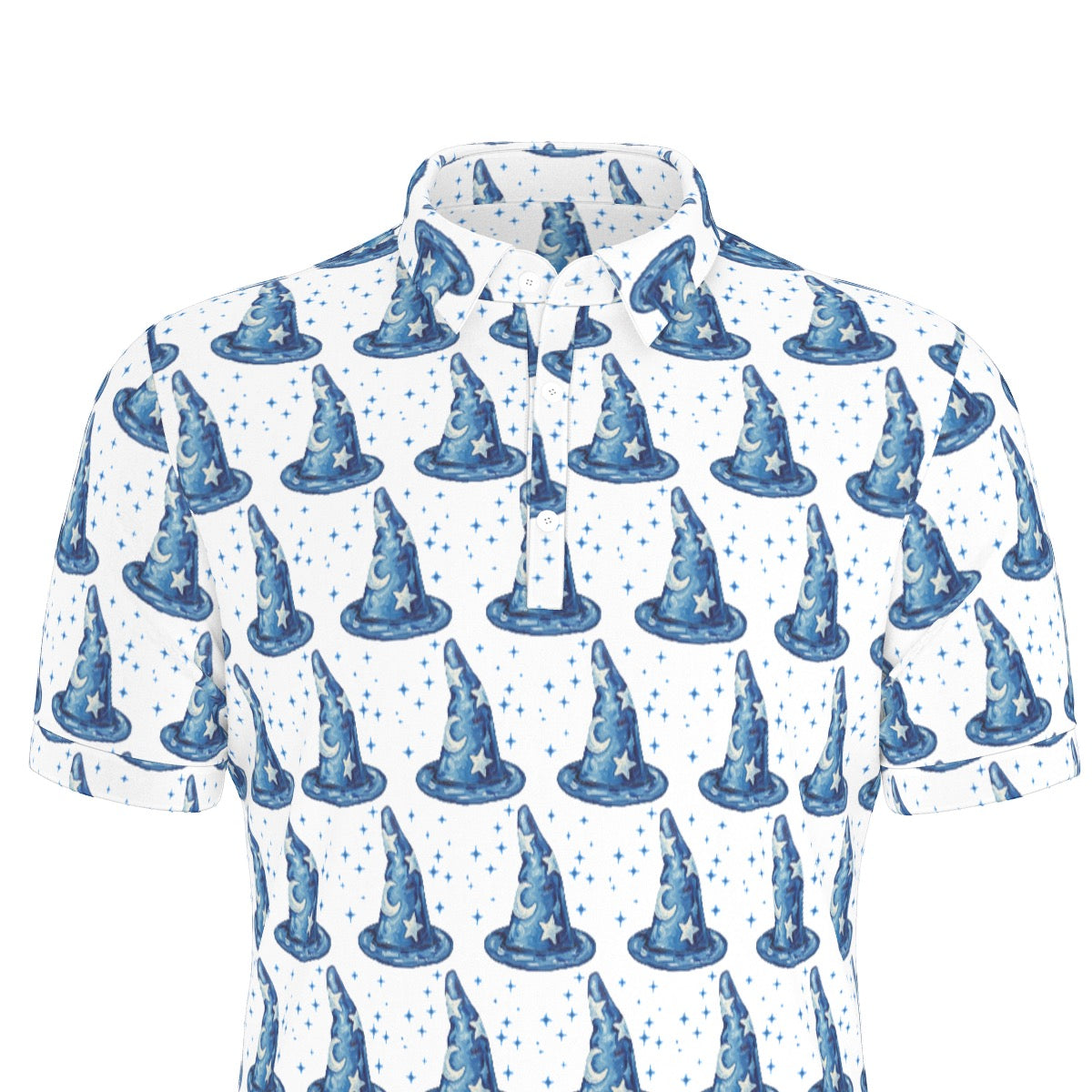 Sorcerer’s Hat Men's Stretch Collar Polo Shirt
