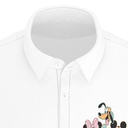 MM & Friends Men's Stretch Collar Polo Shirt