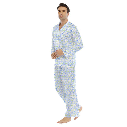 Grandmillenial Santa Men's Lapel Pajama Set