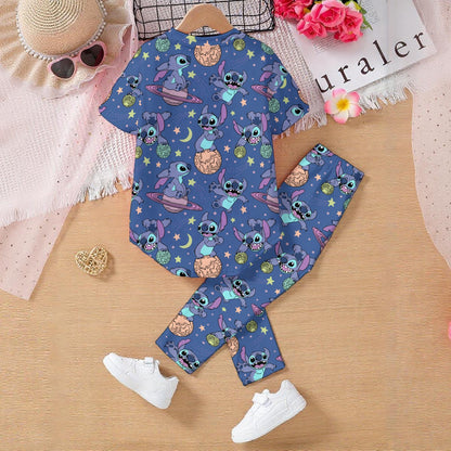 Alien in Space Kids' Casual Top and Pants Set