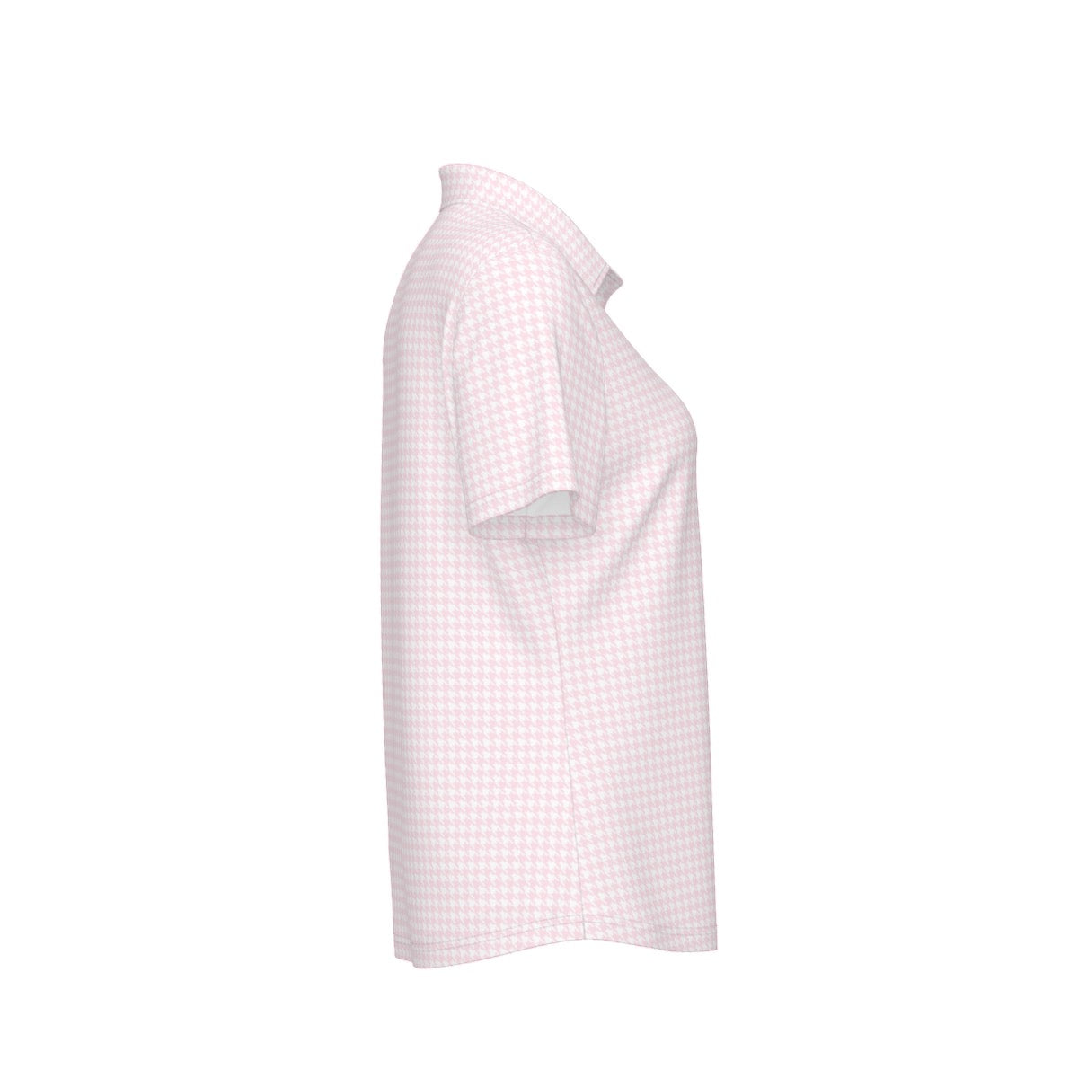 Pink Herringbone Roll Tide Women's Sports Polo Shirt