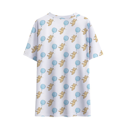 Balloon Winnie Children's Round Neck T-Shirt