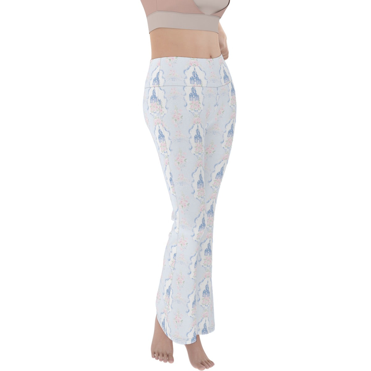 Grandmillenial Castle Women's Flare Yoga Pants