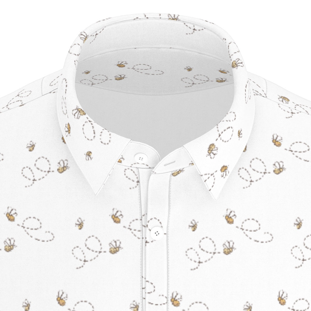 Honey Bee Men's Stretch Collar Polo Shirt