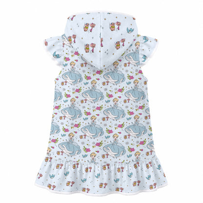Cindy Girls' Hooded Beach Cover-Up
