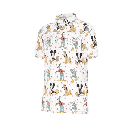 MM & Friends Men's Stretch Collar Polo Shirt