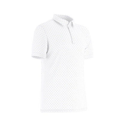 Charlotte Dot Men's Stretch Collar Polo Shirt