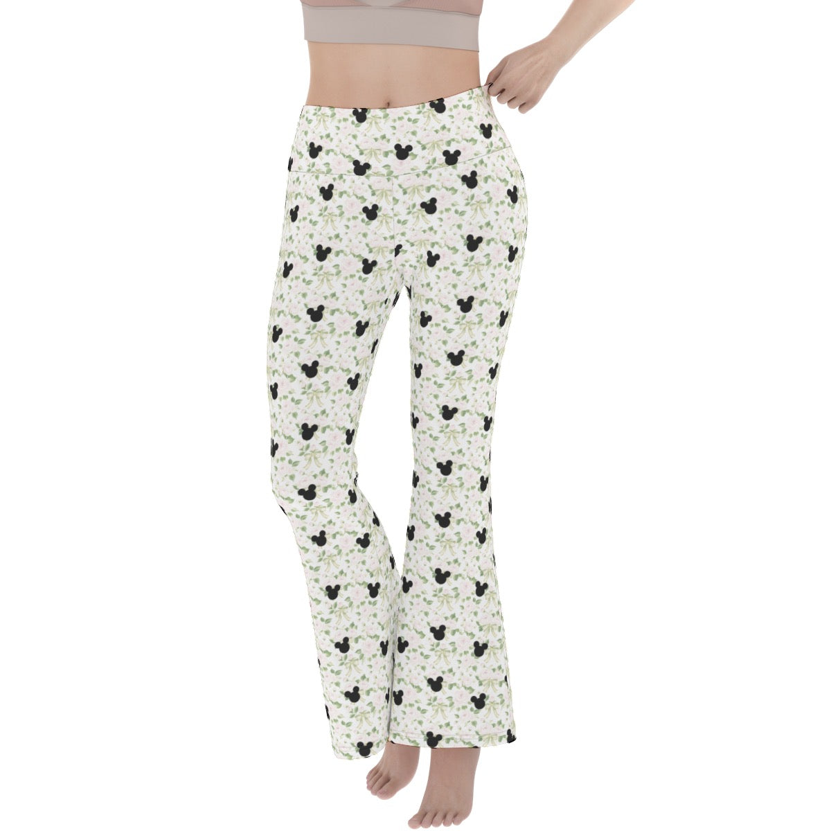Garden Floral Women's Flare Yoga Pants