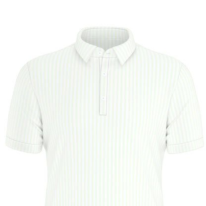 Brighton Stripe Men's Stretch Collar Polo Shirt