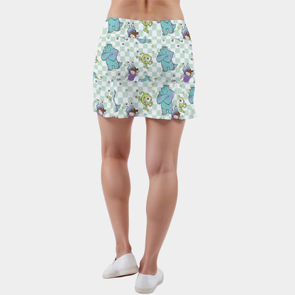 Monsters Women's Active Skort With Inner Shorts