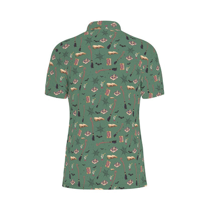Green Wizard Men's Stretch Collar Polo Shirt