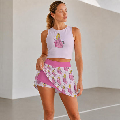 The Sleeping Princess Women's Sports Tank & Skort Set
