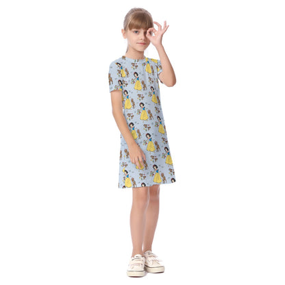 The Fairest One of All [smaller print] Kid's Short Sleeve Dress