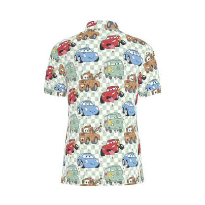 Cars Men's Stretch Collar Polo Shirt