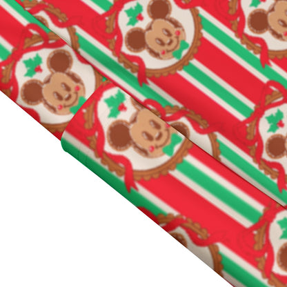 Christmas Cookie MM Stripe Women's High Waist Leggings With Side Pocket
