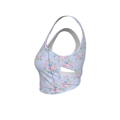 Rose Women's Back Cross Sports Bra