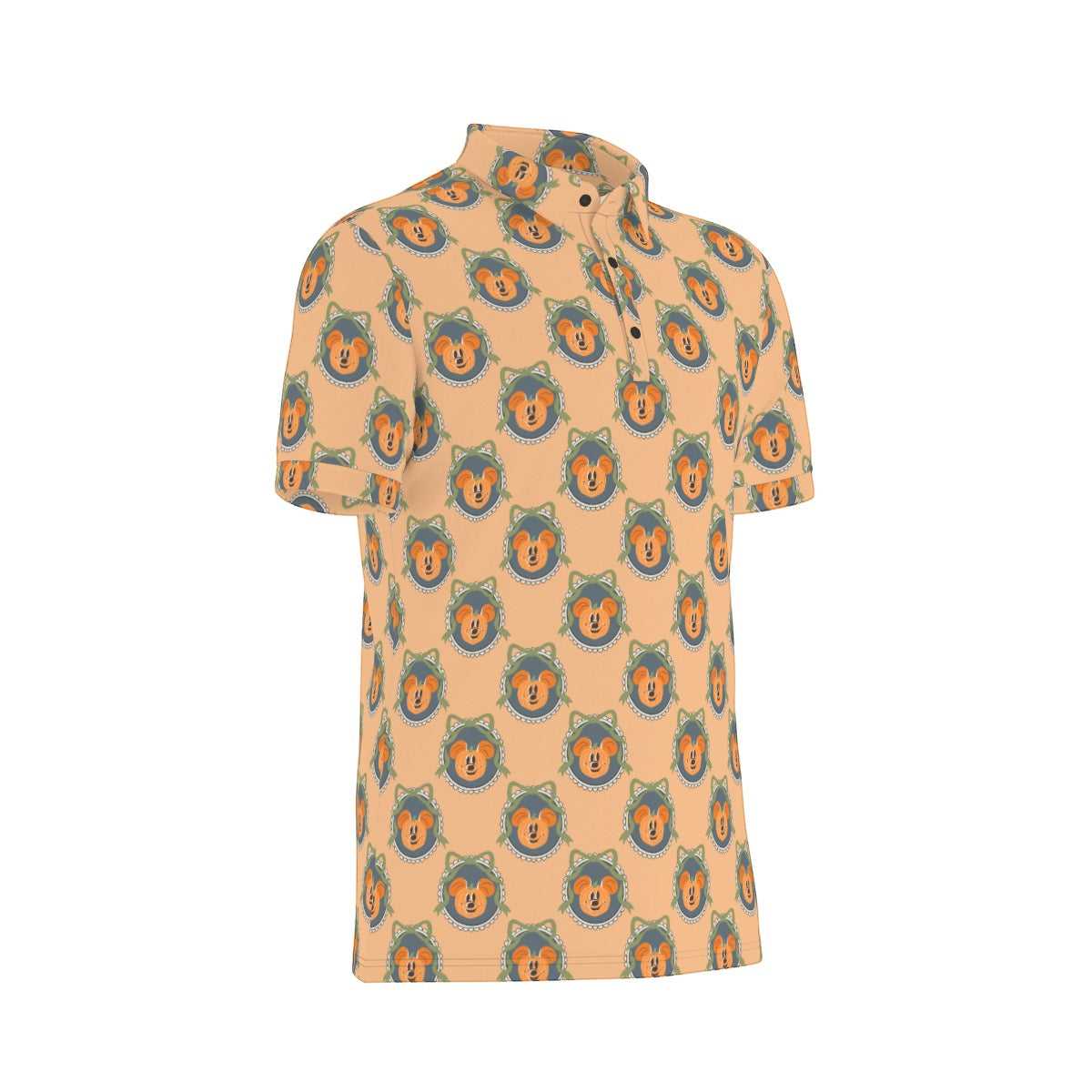 Pumpkin MM Trellis [orange] Men's Stretch Collar Polo Shirt