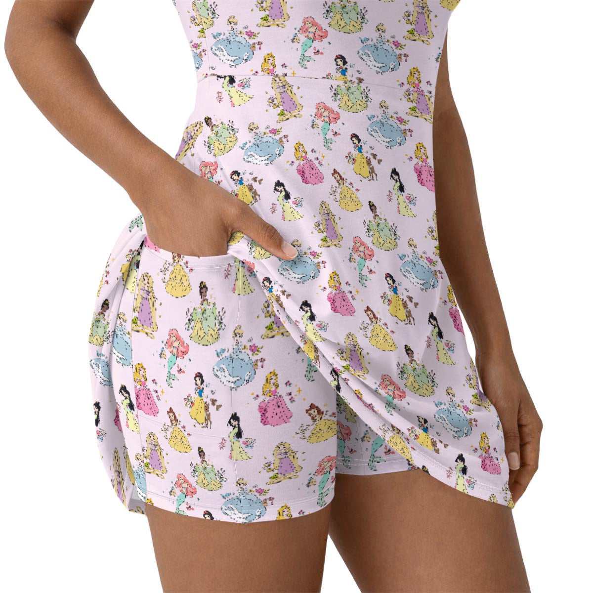 Princess Women’s Athletic Dress With Built‑In Shorts