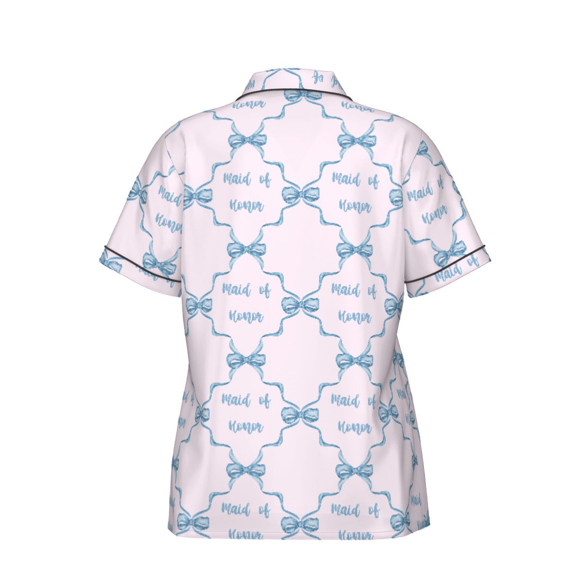 Maid of Honor Women's Pajama Set With Short Sleeve