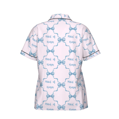 Maid of Honor Women's Pajama Set With Short Sleeve