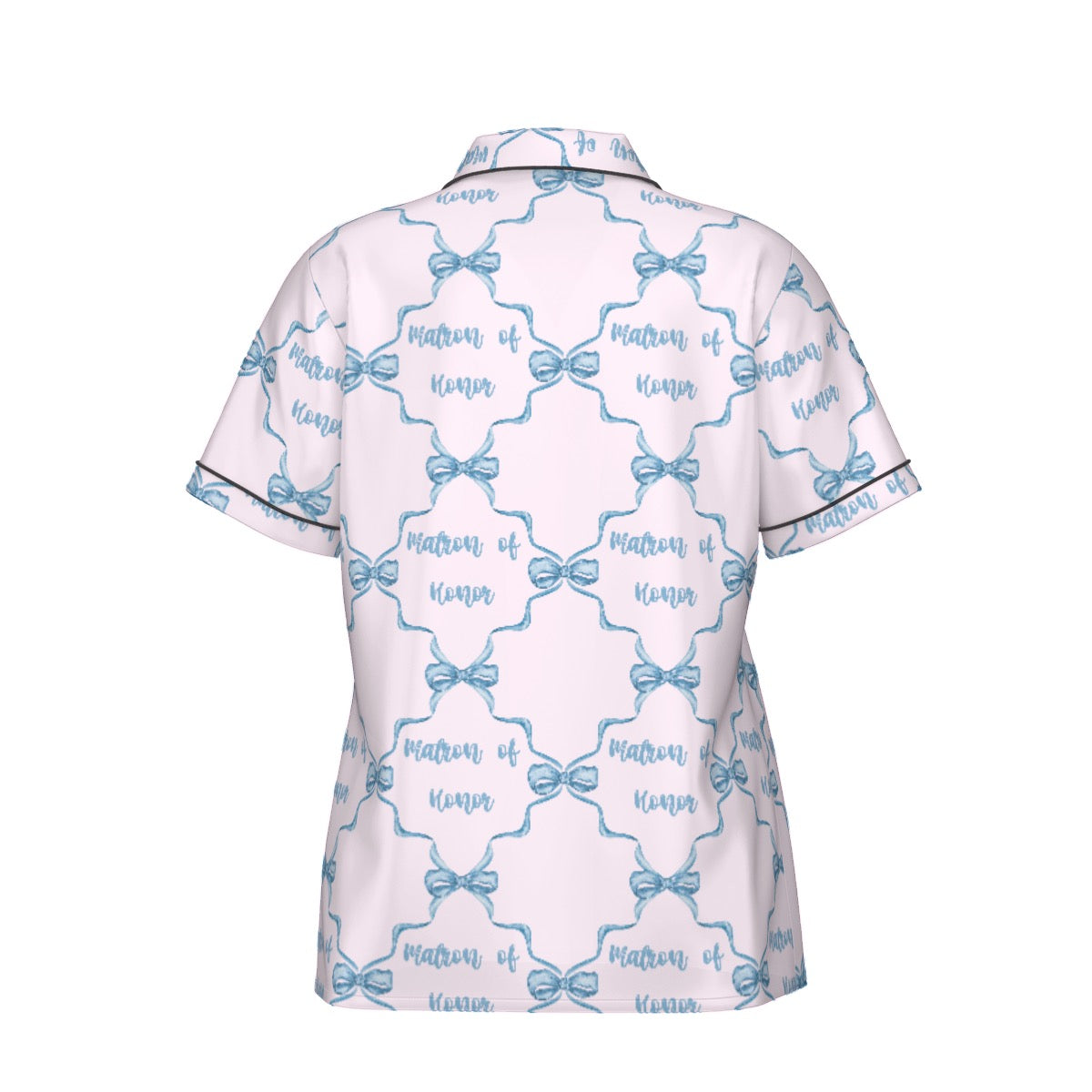 Matron of Honor Women's Pajama Set With Short Sleeve