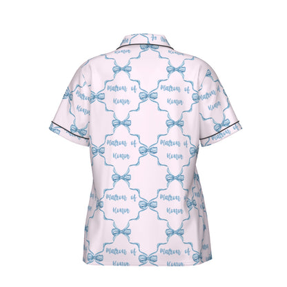 Matron of Honor Women's Pajama Set With Short Sleeve