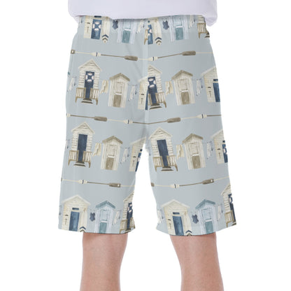 Beach Houses & Oars Men's Beach Shorts With Side Pocket
