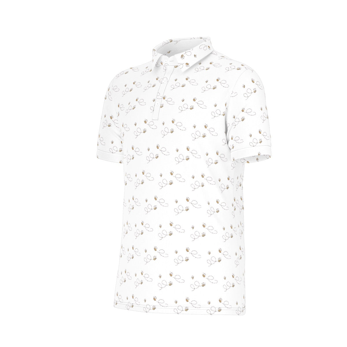 Honey Bee Men's Stretch Collar Polo Shirt