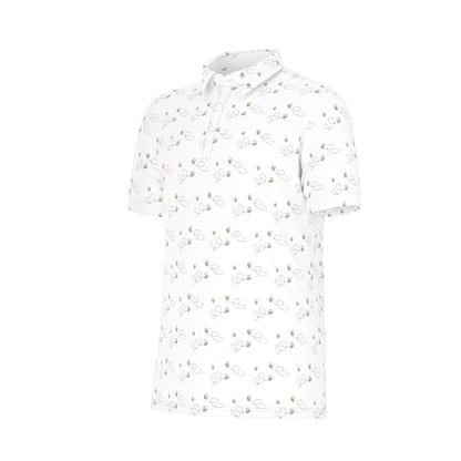 Honey Bee Men's Stretch Collar Polo Shirt