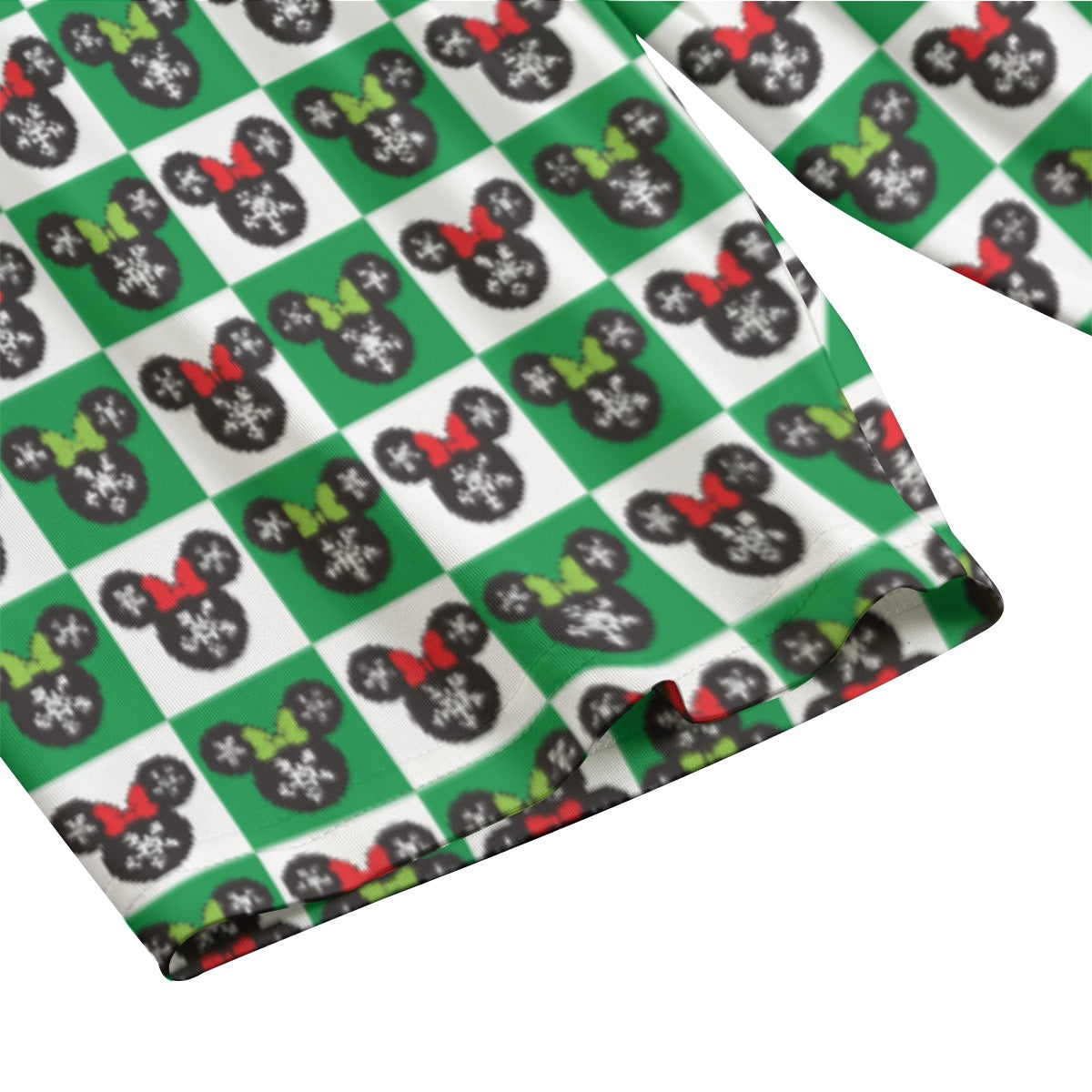 Minnie Christmas Check Women's T-shirt Set With Short Sleeve