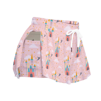 Tink Pink Women's Sport Skorts With Pocket