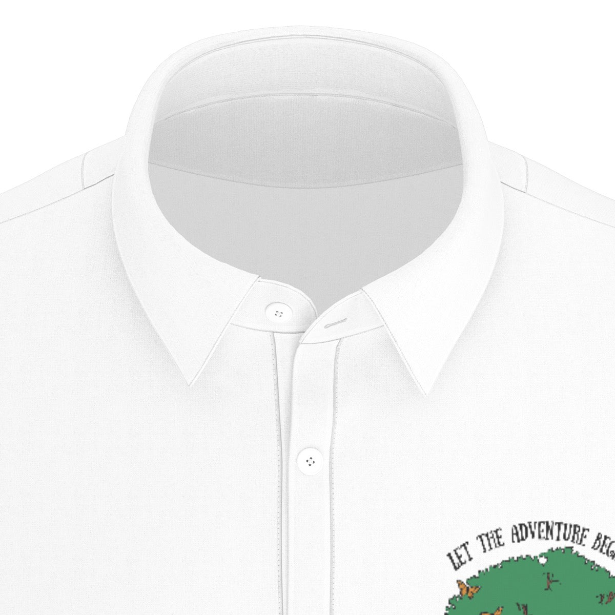 Let the Adventure Begin Safari Men’s Stretch Collar Polo