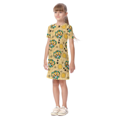 King & Sun Kid's Short Sleeve Dress