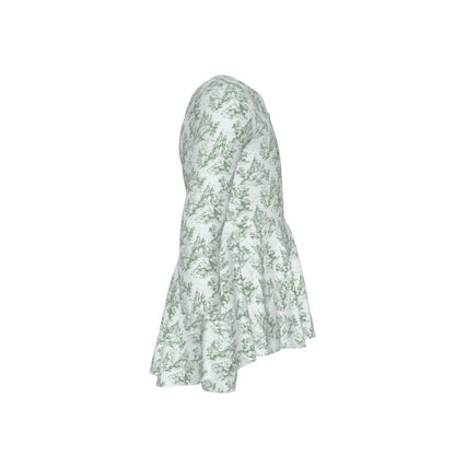 Green Castle Toile Girls LS Pants Set