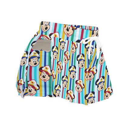 Merry Time Sailors Women's Sport Skorts With Pocket